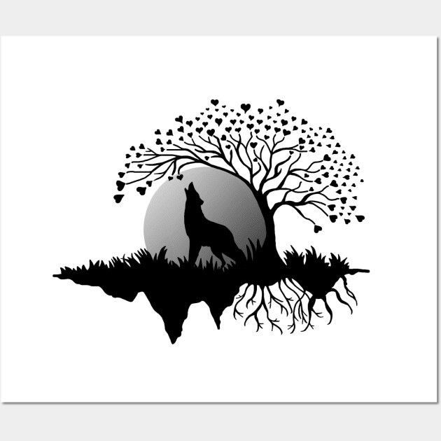 Full Moon wolf Wall Art by imphavok